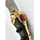 Daga de Arya Stark con detalles en dorado y expositor