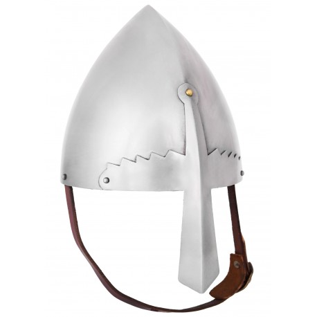Casque normand St. Wencelas acier avec doublure en cuir