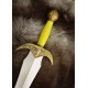 Épée LARP Aelinor, design en or et argent