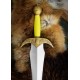 Épée LARP Aelinor, design en or et argent