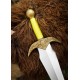 Épée LARP Aelinor, design en or et argent