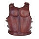 Coraza muscular de cuero con correas ajustables