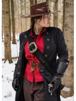 Bandoulière en cuir LARP avec boucle en laiton