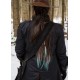 Bandoulière en cuir LARP avec boucle en laiton