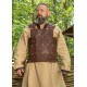 Armure en cuir marron RFB Fighter avec rivets