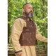 Armure en cuir marron RFB Fighter avec rivets