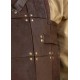 Armure en cuir marron RFB Fighter avec rivets