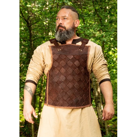 Armure de cuir viking marron pour LARP