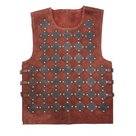 Armure de torse en daim marron Vidar