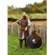 Armure de torse en daim marron Vidar