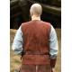 Armure de torse en daim marron Vidar