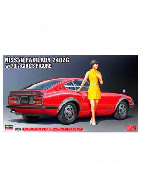 Maquette Nissan Fairlady 240ZG avec figurine années 70 de Hasegawa