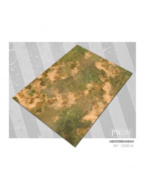 Tapis de wargame méditerranéen en néoprène