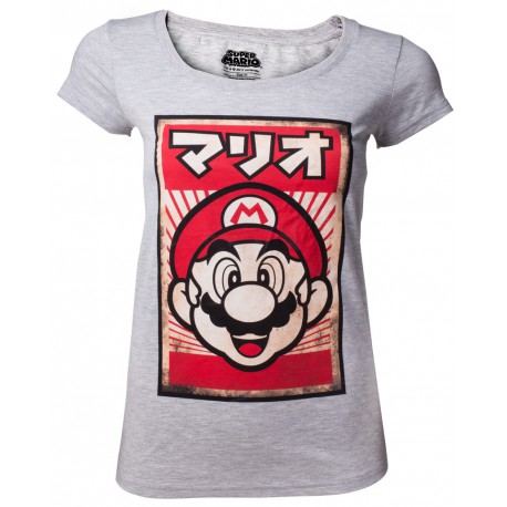 Camiseta vintage de Super Mario para chica