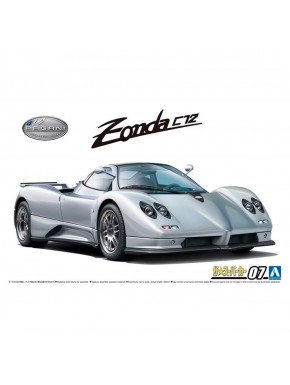 Modelo em escala Pagani Zonda C12S 2000 da Aoshima