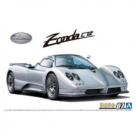 Modelo em escala Pagani Zonda C12S 2000 da Aoshima
