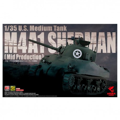 Boîte de la maquette M4A1 Sherman par Asuka Model