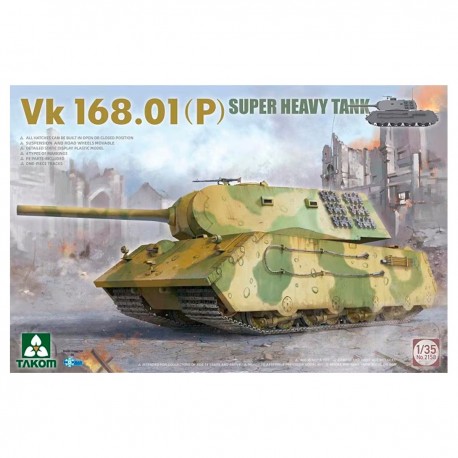 Maquete do tanque VK168.01 (P) superpesado da Takom