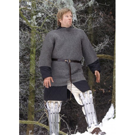 Haubergeon en maille d'aluminium Ulfberth en gris foncé