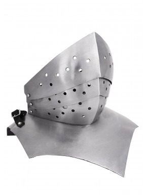 Gorget gothique en acier du XVe siècle