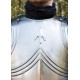 Cuirasse gothique en acier avec tassets, sangles ajustables