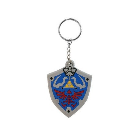 Chaveiro de borracha Zelda shield 7cm