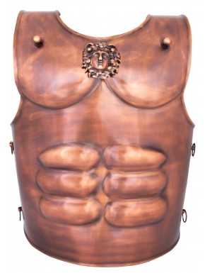 cuirasse spartiate acier bronze