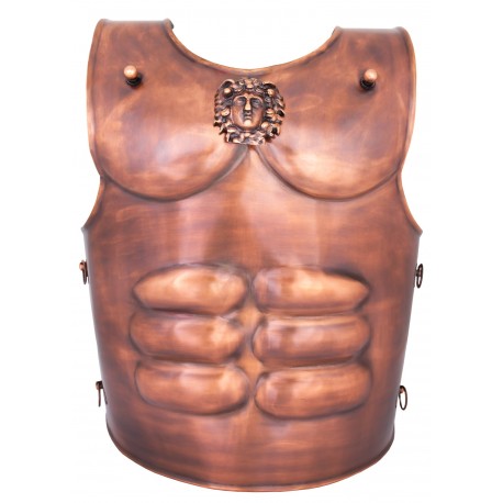 cuirasse spartiate acier bronze