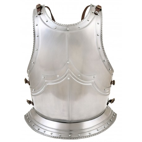 Cuirasse d'armure gothique en acier
