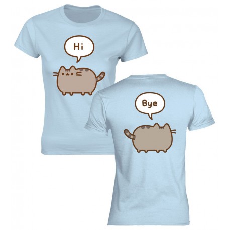Camiseta chica Pusheen Hi Bye