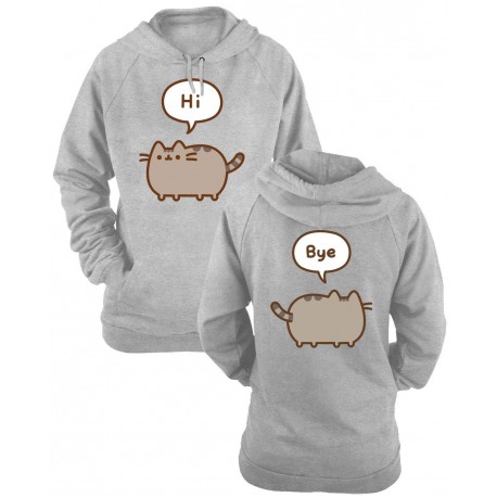 Sweat-shirt fille Pusheen Hi/Bye