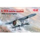 Caja del modelo I-153 avión soviético versión invierno