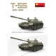 Modelo do tanque soviético T-55 escala 1/35