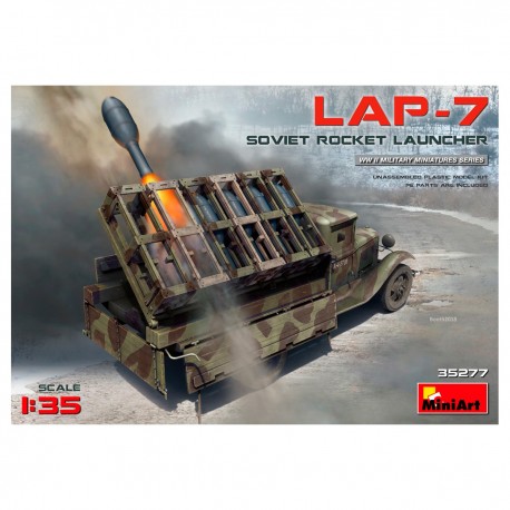 Maqueta lanzacohetes soviético Lap-7 en escala 1/35