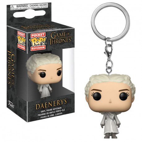 Keychain mini Funko Pop! Daenerys avec un manteau de Game of Thrones