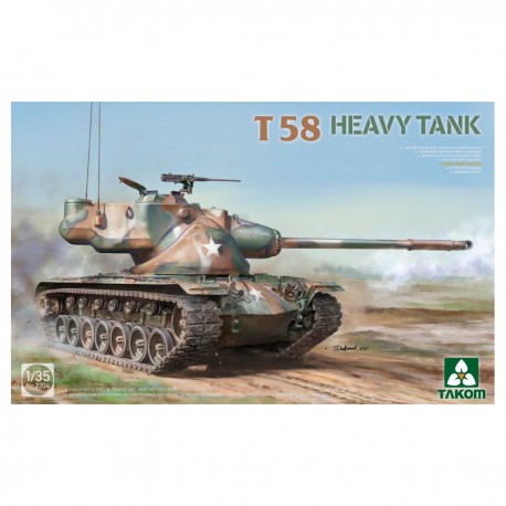 Maquette de char lourd T58 à l'échelle 1/35 par Takom