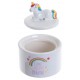 Joyero Cerámica Unicornio Kawaii