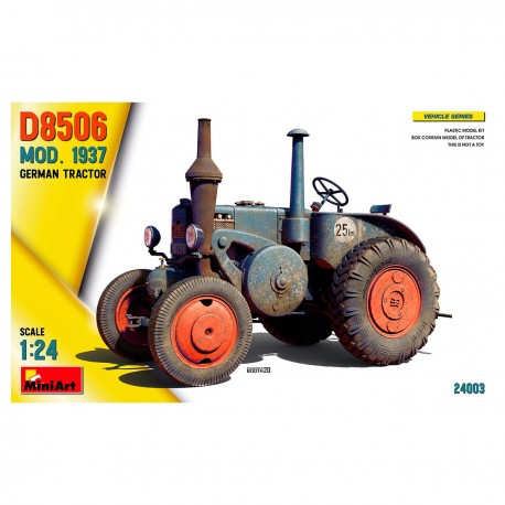 Maquette Tracteur Allemand D8506 de 1937 à l'échelle 1/24