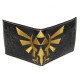 Cartera Zelda logo trifuerza dorada