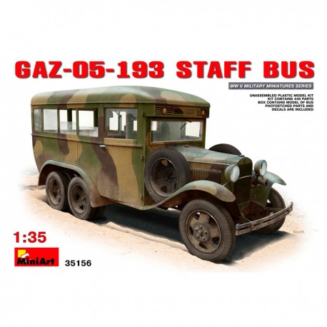 Maqueta del autobús soviético Gaz-05-193 en escala 1/35