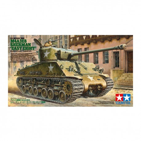 Modelo de tanque M4A3E8 Sherman Easy Eight a escala 1/35