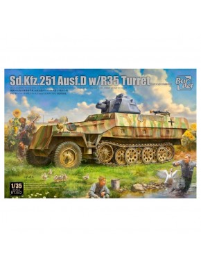 Maquette Sd.Kfz.251 Ausf.D avec tourelle R35 de Border Model