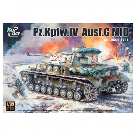 Kit modelismo tanque Pz.Kpfw.IV Ausf. G MID 1/35