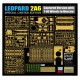 Maquette Leopard 2A6 avec roues T-80, 1/35