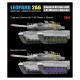 Maquette Leopard 2A6 avec roues T-80, 1/35