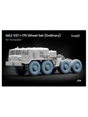 Conjunto de rodas para modelo MAZ-537 Trumpeter