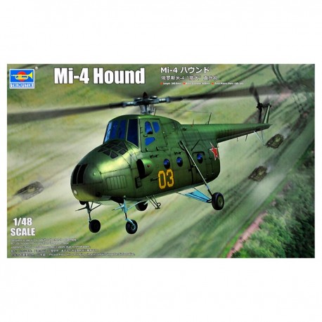 Caixa de maquete helicóptero Mi-4 Hound Trumpeter