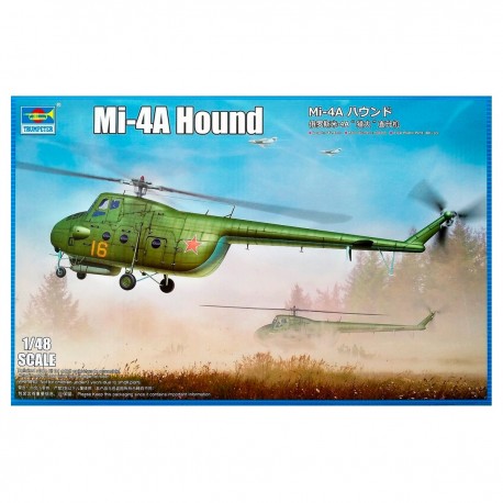 Caixa de maquete Mi-4A Hound 1/48 da Trumpeter