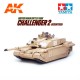 Modelo em escala de tanque Challenger 2 da Tamiya
