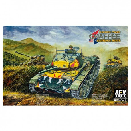 Modelo de tanque M24 Chaffee 1/35 na Guerra da Coreia